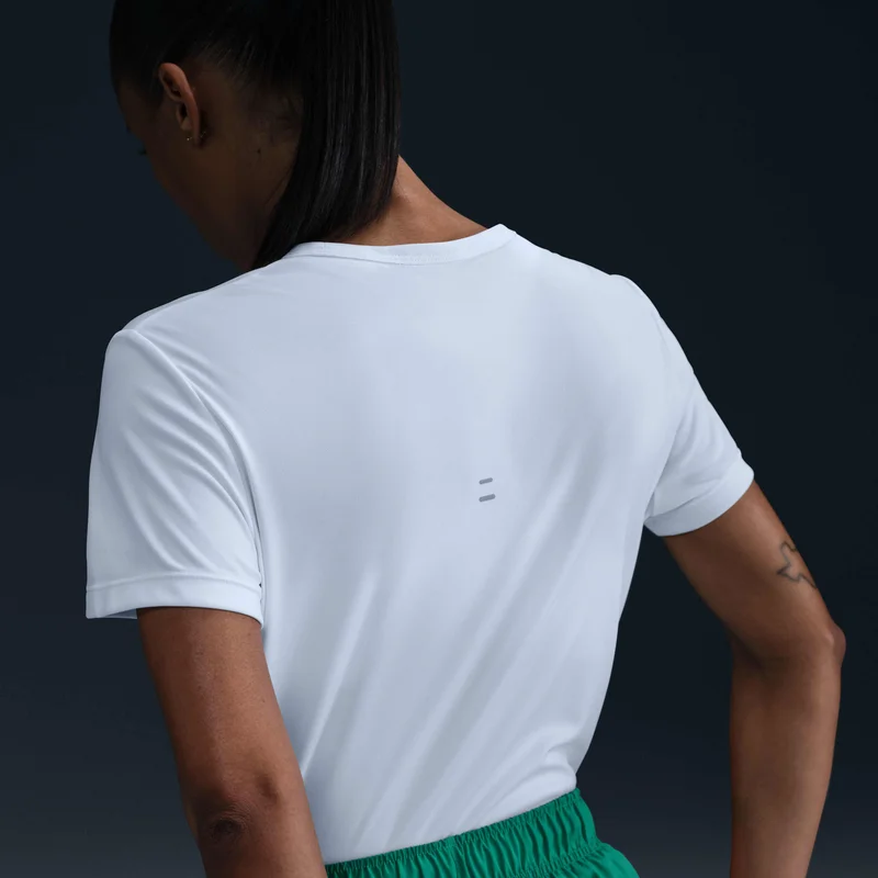 Nike White Women's Tiempo Dri-FIT Running Top for Women | Best Price UAE